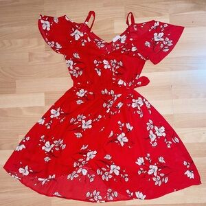 Sienna Sky Red and Cream Floral Blouse